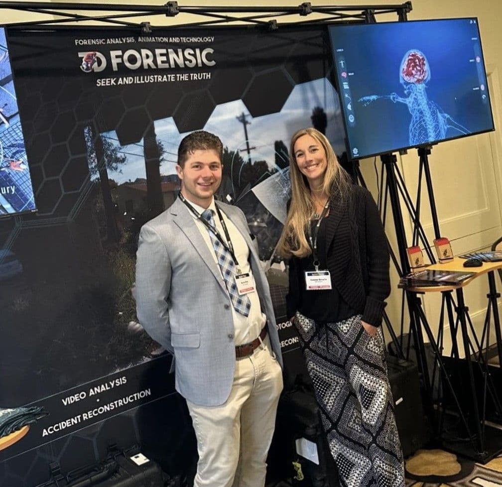 3D Forensic team's exhibit at the CAOC Sonoma Seminar