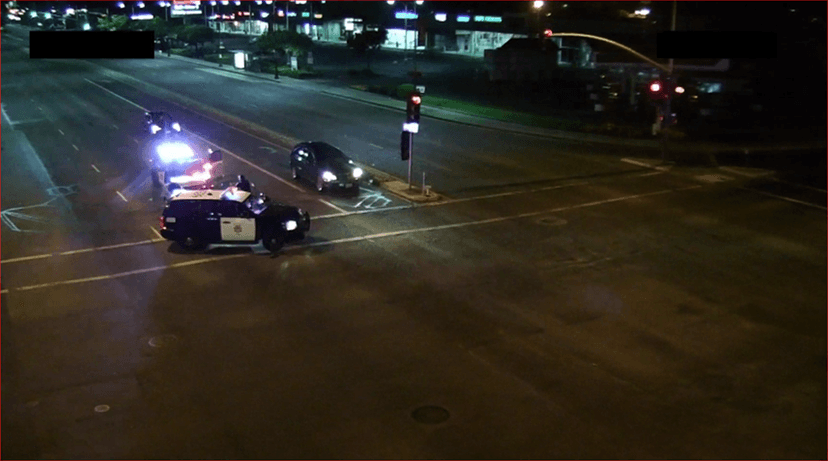Police stop a perceived threat