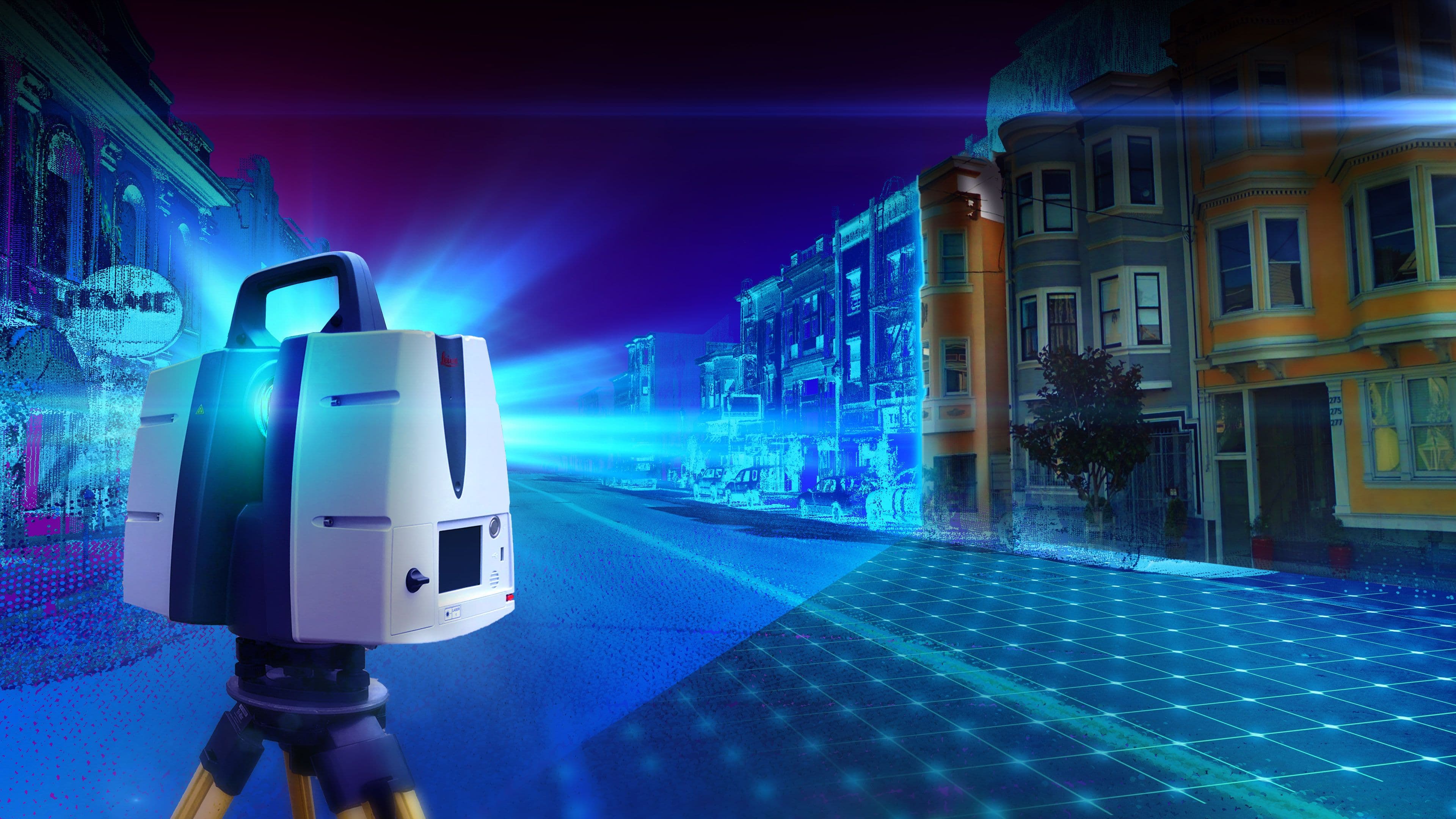 Render of an advanced lidar laser scanner.